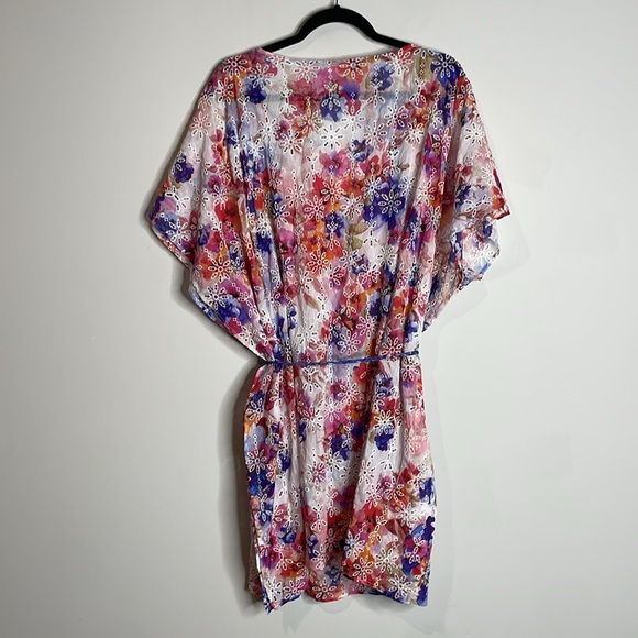 Johnny Was | Summer Days Eyelet Dress Braided Tie Waist Size Small - Picture 7 of 8